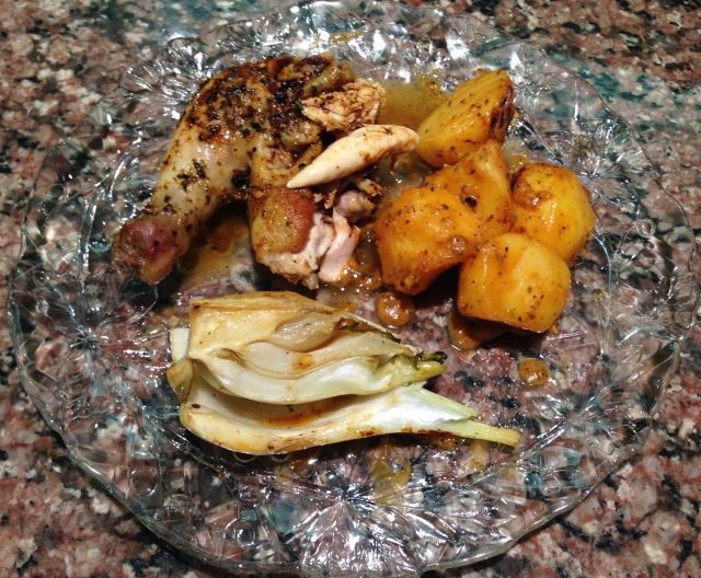 Greek Chicken, Potatoes & Fennel